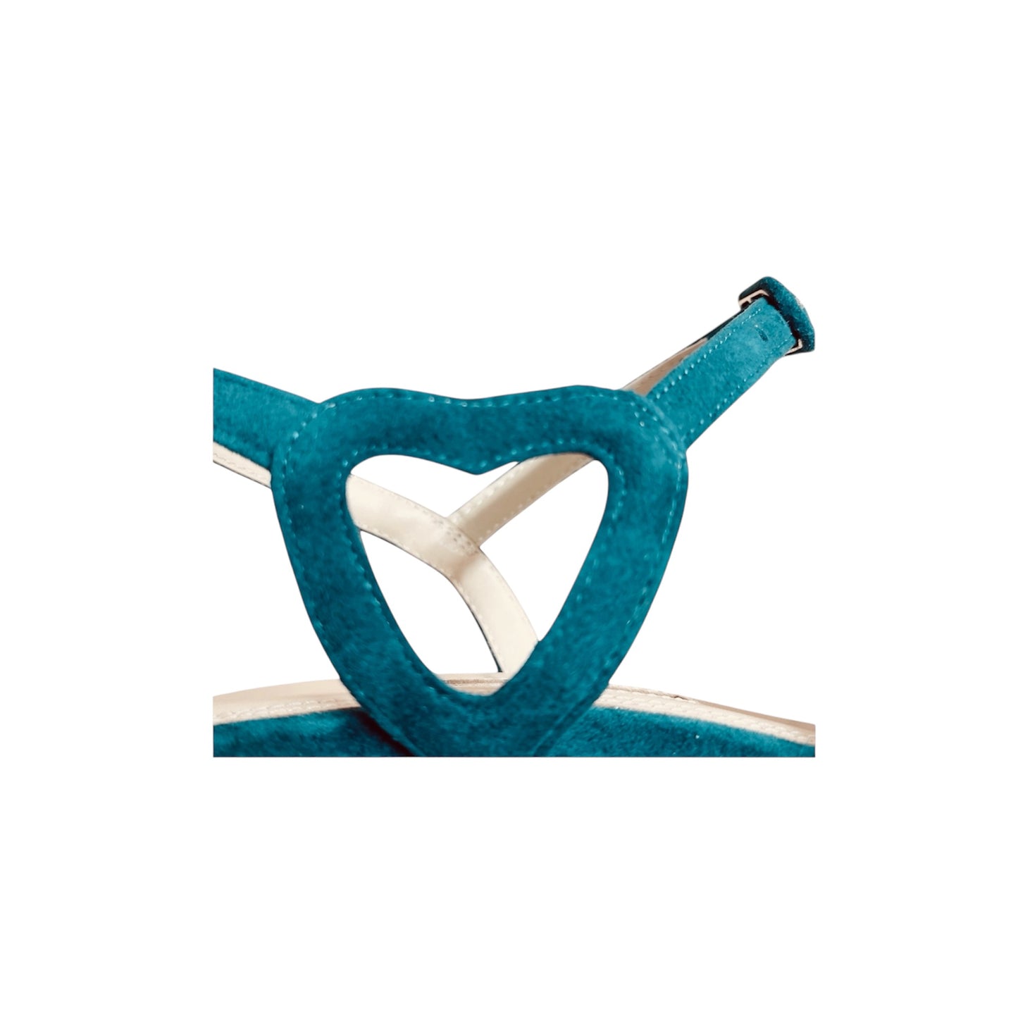 green sandal detail